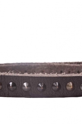 Martinica | Leather belt Smog | dark grey