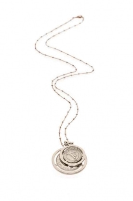 Necklace Double Coin | silver