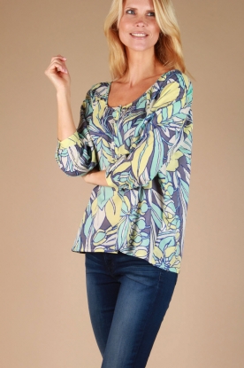 Antik Batik |  Blouse Delphi |  blue