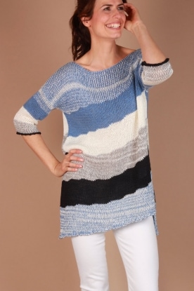 Fairly |  Knit sweater Marjolein | blue