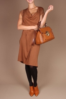 Mardi Jeudi |  Rayon dress Carrie | bruin