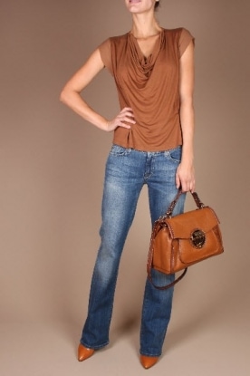 Mardi Jeudi |  Rayon top Marion | brown