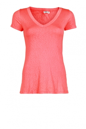 T-shirt v-hals Jena | koraal