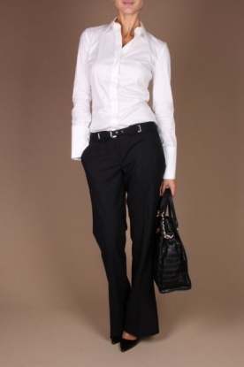 MICHAEL Michael Kors |  Wool pants Marina | d.navy