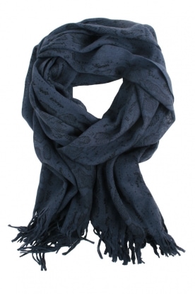 Scarf Snake print | sea blue