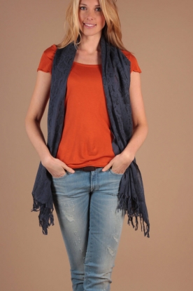 2ND DAY |  Scarf Snake print | sea blue