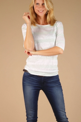 Fine Collection | Top Cara | wit/mint