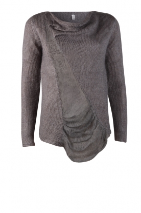 Knitted cardigan Fook | dark grey