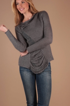 2ND DAY |  Knitted cardigan Fook | dark grey