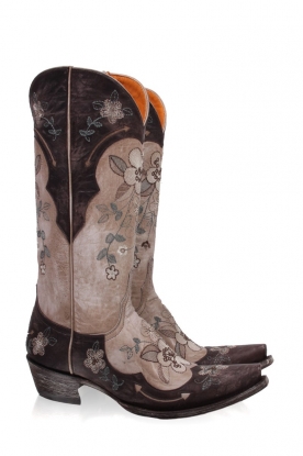 Western boot Bonnie |  bone/choc.