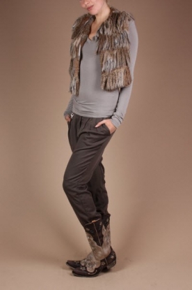 Mexicana | Western boot Bonnie |  bone/choc.