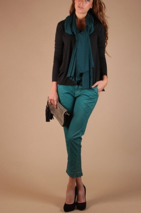 Manila Grace |  Capri Pants Kayra | turquoise