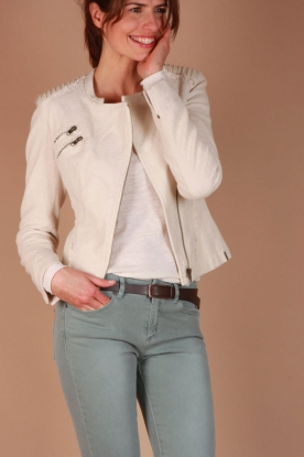 IKKS |  Biker jacket Emmi | ecru