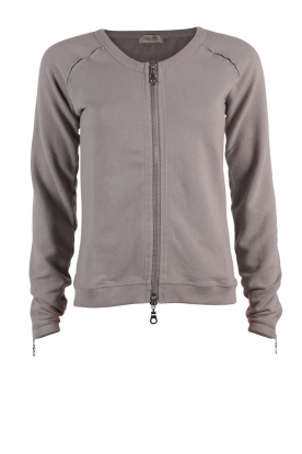 Cardigan Essential Zip | grey