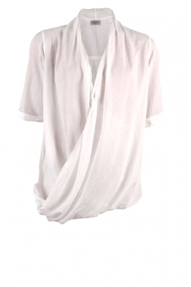 Top Essentials Twist Wrap| white Top Essentials Twist Wrap| white
