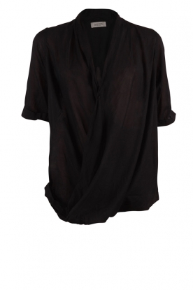 Top Essentials Twist Wrap| black Top Essentials Twist Wrap| black