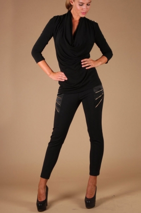 ELISABETTA FRANCHI |  Tregging River | black