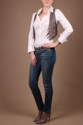 Ambre Babzoe | Top paillettes Beryl | brunette