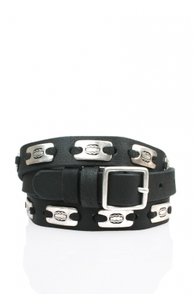 Leather belt Lea | black
