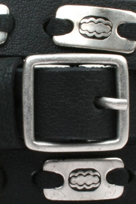 Hunkydory |  Leather belt Lea | black