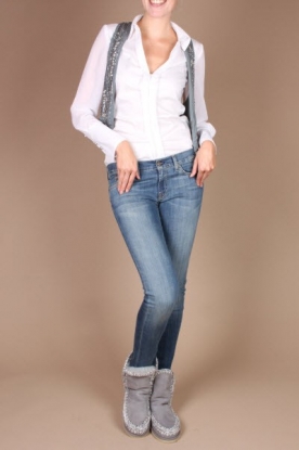 Ambre Babzoe |  Top paillettes Beryl | smokey blue
