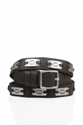 Leather belt Lea | dark brown