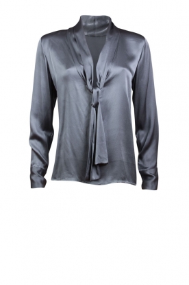 Silk blouse Boxy | grey