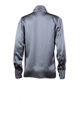  Silk blouse Boxy | grey