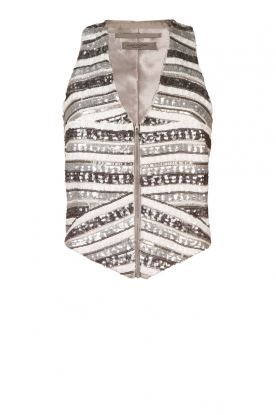 Vest Full Metal | white/grey