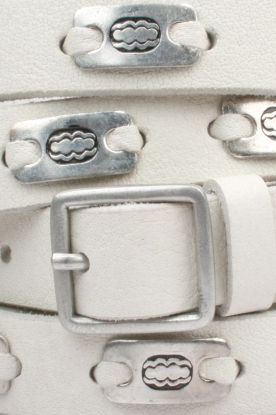 Hunkydory |  Leather belt Senna | off white