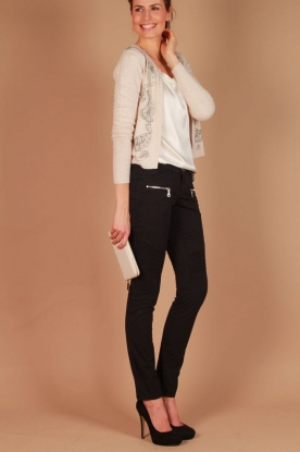 Hunkydory |  Twill pants Agoura | off black