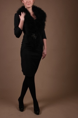 Ambre Babzoe |  Fur scarf Lola | black