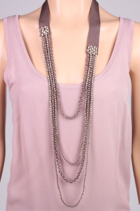 Ambre Babzoe |  Necklace Dyno | brown