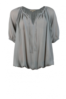 Silk top Rami | ice blue