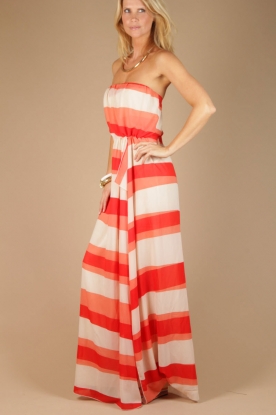 NIKKIE |  Long dress Chrystel | tangerine