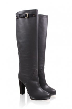 Leren laars Cheyenne | grijs