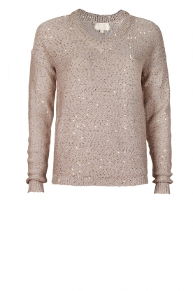 Knitted sequin sweater | grey