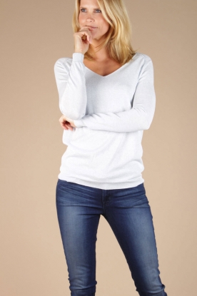 Not Shy |  Linen sweater Lydia | light blue