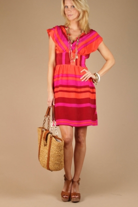 Antik Batik |  Silk dress Talencia |  fuchsia