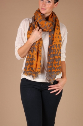 MYNUKA |  Scarf Fishskin | gold