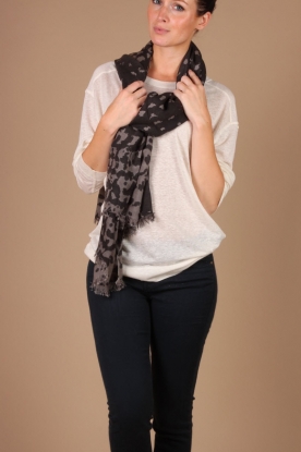 MYNUKA |  Scarf Fishskin | grey