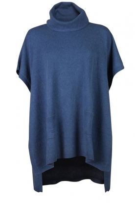 Cashmere poncho Maxine | blue