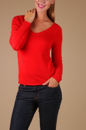 Not Shy |  Cashmere sweater Julliet | red