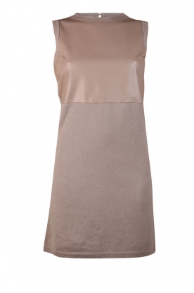 Cashmere dress Georgia | taupe