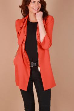 Pinko |  Long jacket Shiro | orange