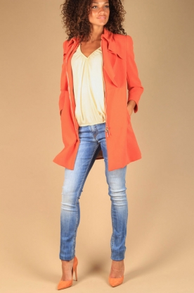 Pinko |  Long jacket Shiro | orange