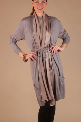 Not Shy |  Silk cardigan Sienna | beige