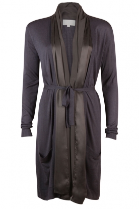 Silk cardigan Sienna | grijs