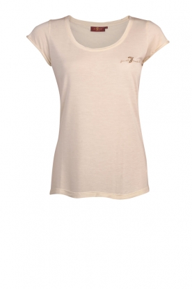 T-shirt logo | cream