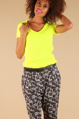 Leather Crown |  Shirt Cri | neon yellow